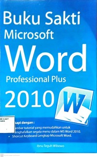 Image of Buku sakti microsoft word profesional plus 2010