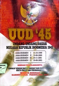 Image of UUD'45 Undang-undang dasar negara republik indonesia