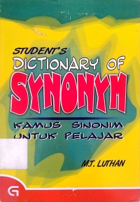 Image of Studens dictionary of synonym