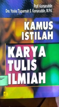 Image of Kamus istilah Karya tulis ilmiah