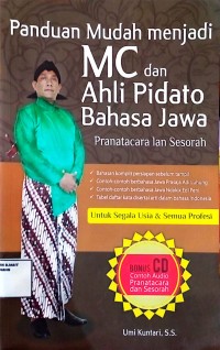 Image of panduan mudah menjadi mc dan ahli pidato bahasa jawa