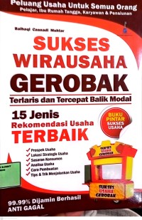 Image of Sukses Wirausaha Gerobak Terlaris dan Tercepat Balik Modal