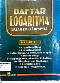 Image of Daftar Logaritma Dalam Empat Desimal