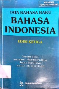 Image of Tata Bahasa Baku Bahasa Indonesia Edisi 3