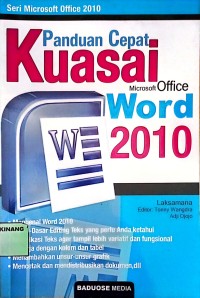 Image of Panduan Cepat kuasai microsof office Word 2010