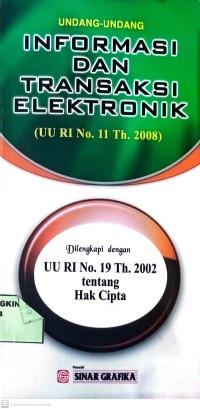Image of Undang-Undang Informasi dan Transaksi Elektronik
