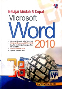 Image of Belajar mudah & cepat microsoft word 2010